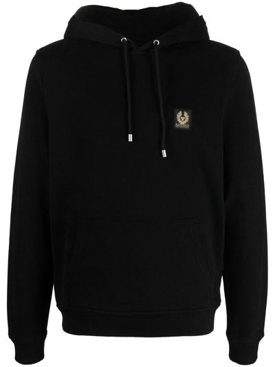 Belstaff Mens Pullover Hoodie In Black In Black Fabric