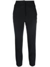 Blugirl Cropped Clim-cut Trousers In Black