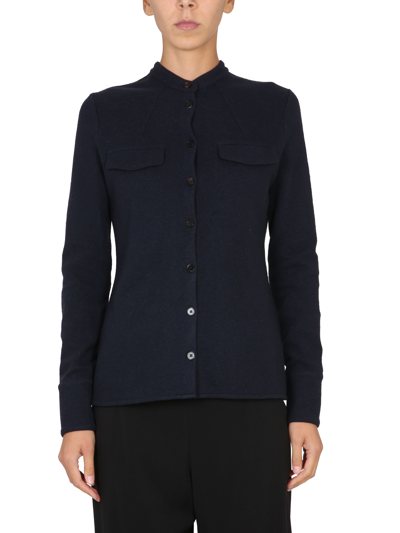 Jil Sander Shirt With Pockets In Blue