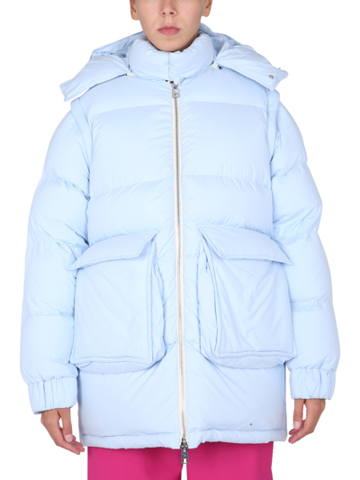 Sunnei X Eleonora Bonucci "puffy" Down Jacket In Azure