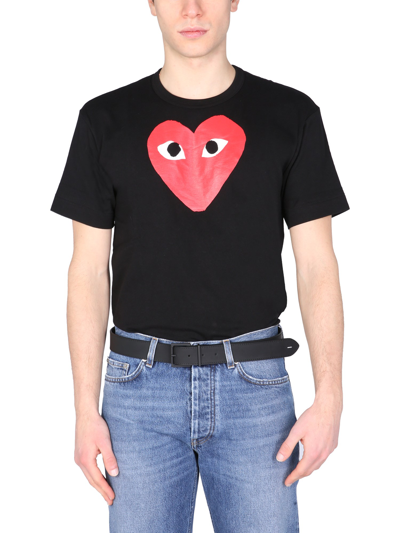 COMME DES GARÇONS PLAY LOGO PRINT T-SHIRT