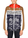 Dsquared2 Technical Fabric Bomber Jacket For Men In Multicolour