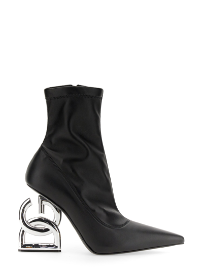 Dolce & Gabbana Dg Pop Heeled Boot In Black