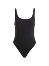 Chiara Ferragni One-piece Logo Swimsuit In Black