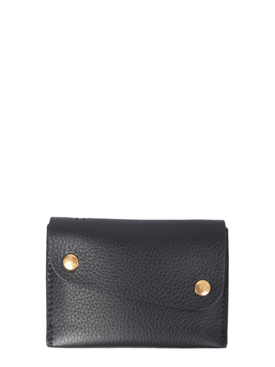 Il Bisonte European Leather Card Holder In Black