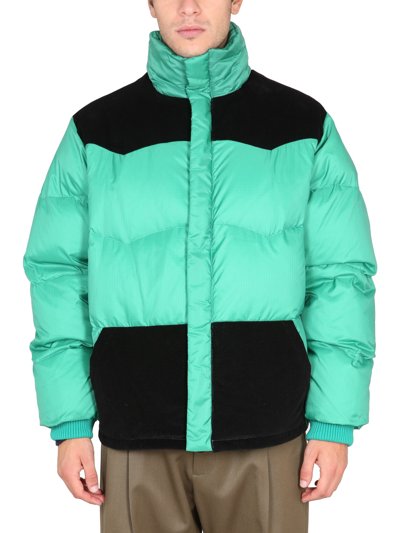 Marni Black And Green Feather Down Jacket