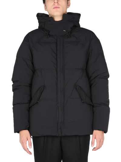 Ten C Artic Down Parka Jacket In Blue