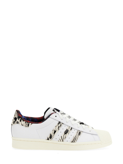 Adidas Originals Superstar Trainer In Multicolour