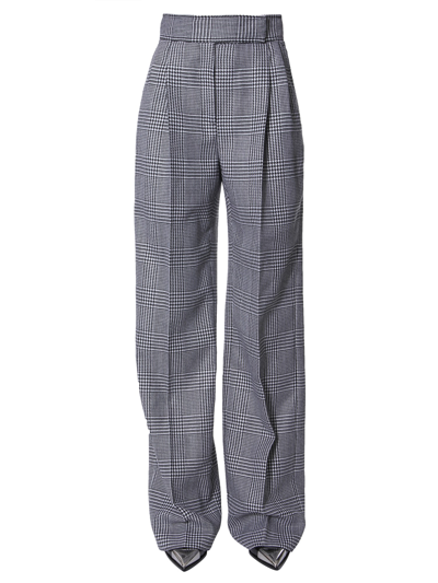 Alexander Mcqueen High Waist Pant In Grey