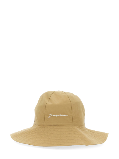 Jacquemus Le Bob Pescadou Nylon Blend Hat In Neutrals