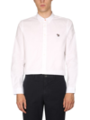 Ps By Paul Smith Ps Paul Smith Regular Fit Shirt With Button-down Collar And Embroidered Detail In White
