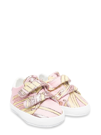 Emilio Pucci Leather-Trimmed Sneakers ($470) ❤ liked on Polyvore featuring  shoes, sneakers, black, emilio pucci shoes, emilio puc…