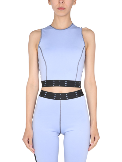 Mcq By Alexander Mcqueen Mcq Alexander Mcqueen Contrast Trim Cropped Top In Purple