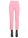 Baum Und Pferdgarten Neah Striped Cotton Straight Trousers In Pink