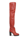 Isabel Marant Soft Leather High Heel Cuissard Boots In Brown