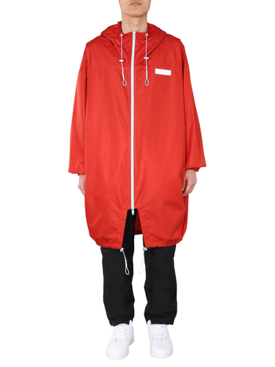 Givenchy Oversize Fit Parka In Red