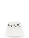 Patou Logo-print Cotton Twill Bucket Hat In White