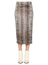 Rotate Birger Christensen Rotate Birgerchristensen Tasha Skirt In Animalier