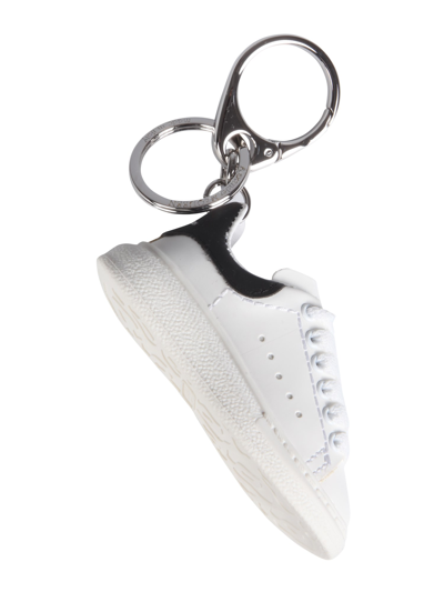 Alexander Mcqueen Oversize Sneaker Keyring In White