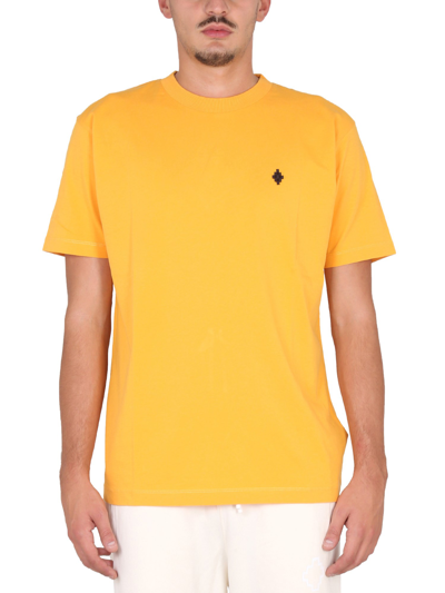 Marcelo Burlon County Of Milan Crewneck T-shirt In Yellow