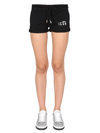 Dsquared2 Icon Logo Print Track Shorts In Black