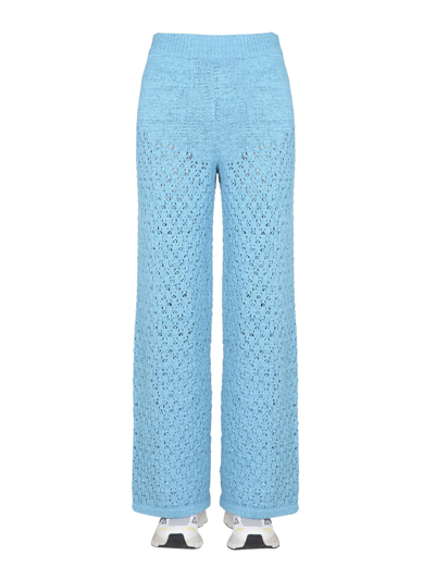 Rotate Birger Christensen Rotate "calla" Trousers In Baby Blue