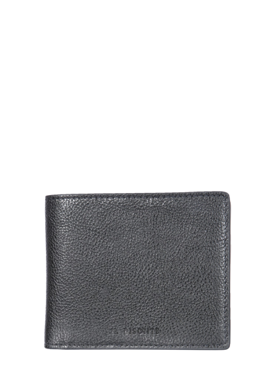 Il Bisonte Bifold Wallet With Logo In Black