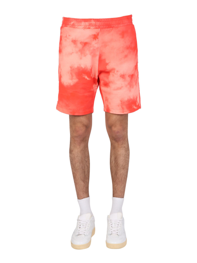Paul Smith Coral Cloud Bermuda Shorts In Pink