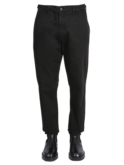 Aspesi Straight Leg Chino Pants In Black