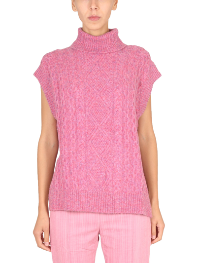 Baum Und Pferdgarten Cilina Knitted Vest Top - Cashmere Rose In Pink