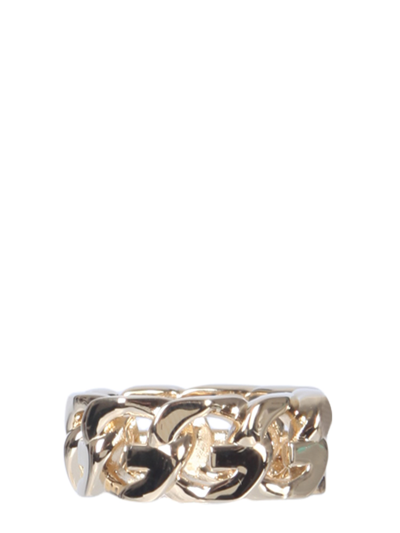 Givenchy Logo Ring In Gold