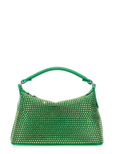 Leonie Hanne X Liu Jo Hobo Rhinestones Bag In Vert