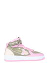 Enterprise Japan Ej Rocket Mid-high Lace-up Sneakers In Pink