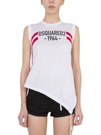 Dsquared2 Top With Coulisse In White