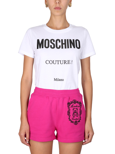 Moschino Crewneck T-shirt In White