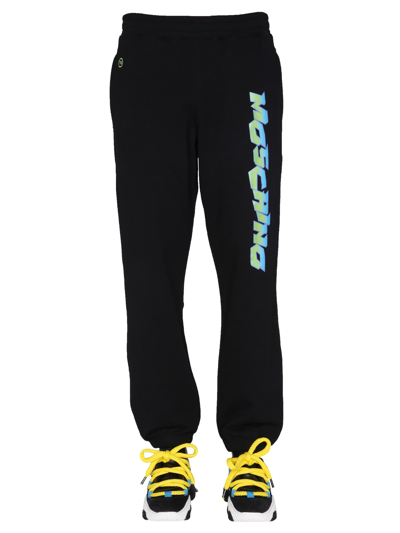 Moschino "surf" Jogging Pants In Black