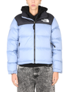 The North Face Nuptse Cropped Down Jacket In Folk Blue