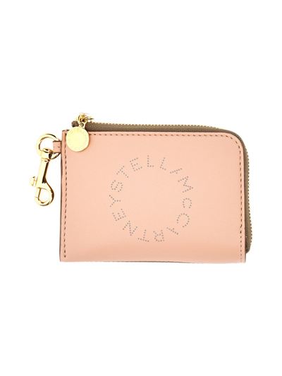 Stella Mccartney Wallet With Logo In Powder