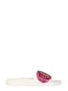 Versace Pool Slide With Medusa Smile Print In White