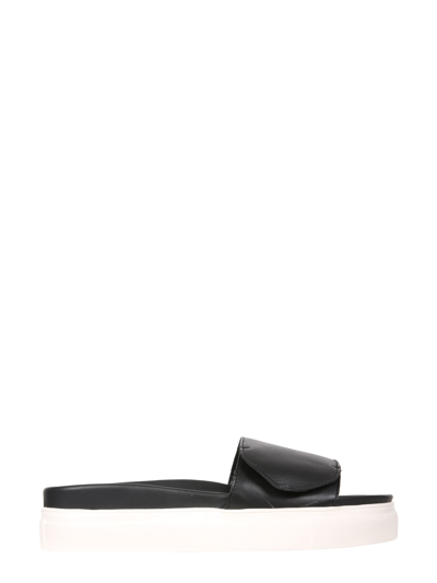 N°21 Slide Sandals With Logo In Black