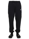 Marcelo Burlon County Of Milan Logo-embroidered Drawstring Track Pants In Black