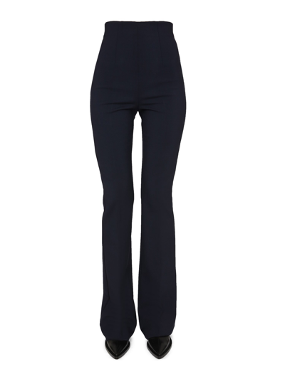 Max Mara Flare Pant In Blue