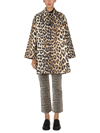 Ganni Leopard-print Single-breasted Coat In Animalier