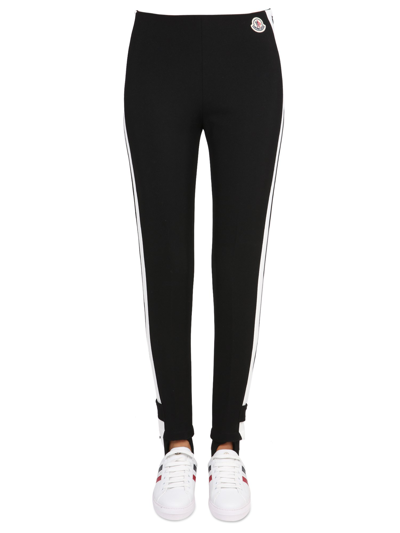 MONCLER LEGGINGS CON PATCH LOGO