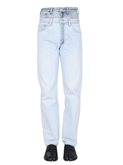 1/OFF DOUBLE WAISTED JEANS