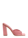 Gia Borghini Eleven Point Five Centimeter Heel Sandal With Square Toe In Pink
