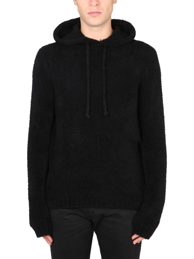 Ten C Hooded Pullover In Black