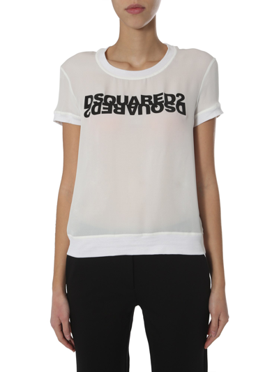 Dsquared2 Round Neck T-shirt In White