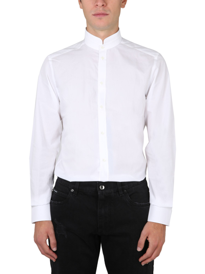 Dolce & Gabbana Camicia In Cotone In White