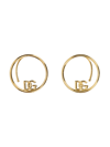 DOLCE & GABBANA DG LOGO HOOP EARRING